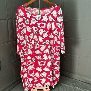 Lularoe Disney Mickey Mouse Irma top XL NWOT